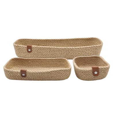 Canasta yute carol rectangular set x3 