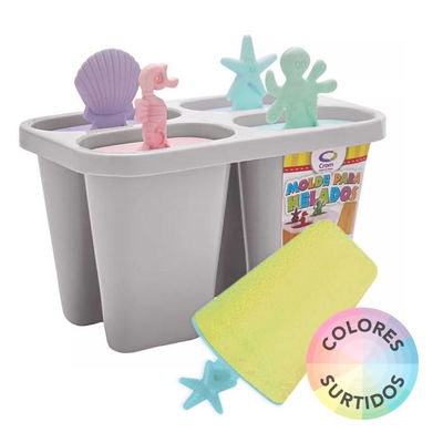 Molde para helados x4 crom 