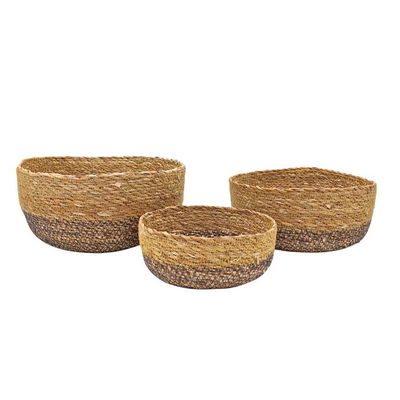 Canastas x3 carol simil mimbre 