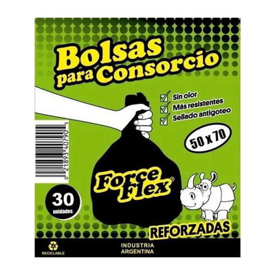 Bolsa residuo Forceflex 50X70X30U 25Mic