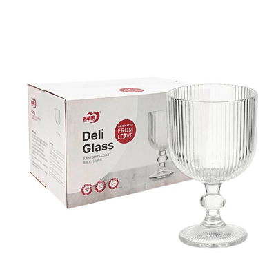 Copa agua/vino rayada 350cc pack x6 