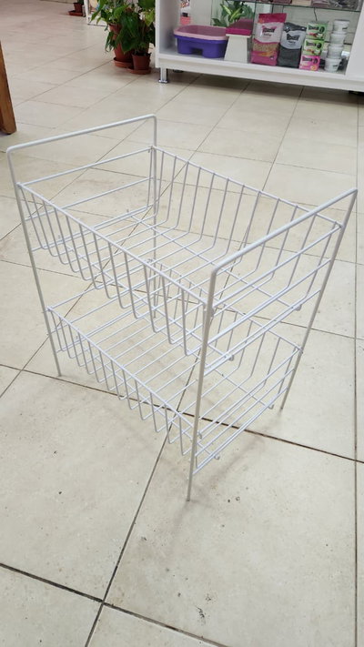 organizador de metal 2 estantes 