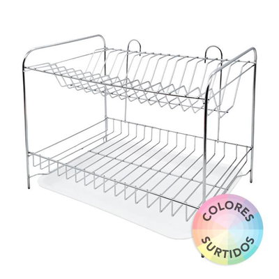 Secaplatos Cromado 2 Pisos