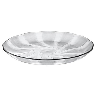 Platos playos x6 de vidrio galaxia flint