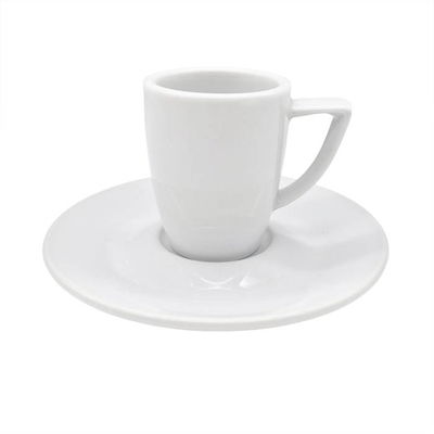 juego x6 Pocillo de café con plato de cerámica.