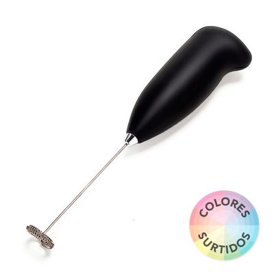 Batidor de café, huevo o crema de plástico a pilas.