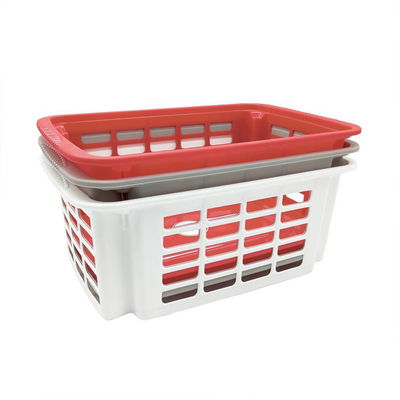 Canasto calado apilable de plástico chico X1 unidad