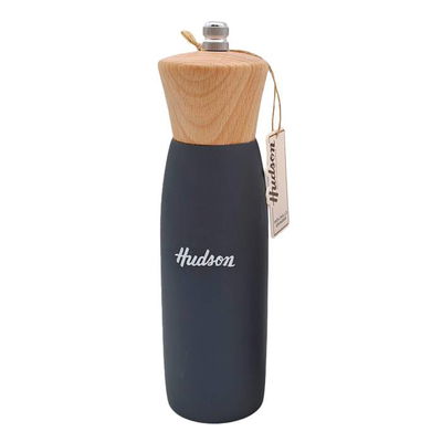 Molinillo / pimentero de madera laqueado color negro hudson