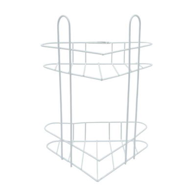 Esquinero de 2 estantes de acero pintado