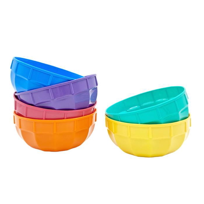 Set x 6 compoteras de plástico de colores