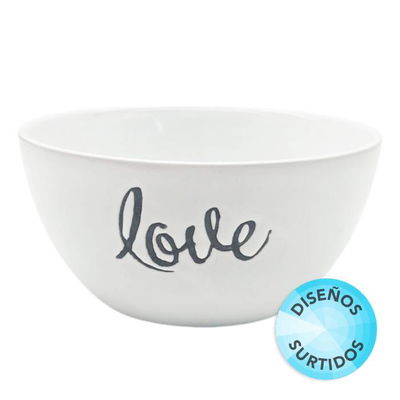 BOWL CERAMICA BLANCO C/INSCRIPCION