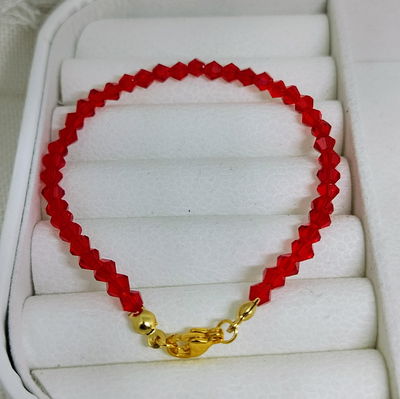 Pulsera cristal rojo AD
