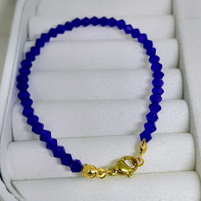Pulsera cristal azul AD
