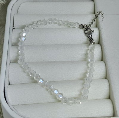 Pulsera cristal transparente AQ