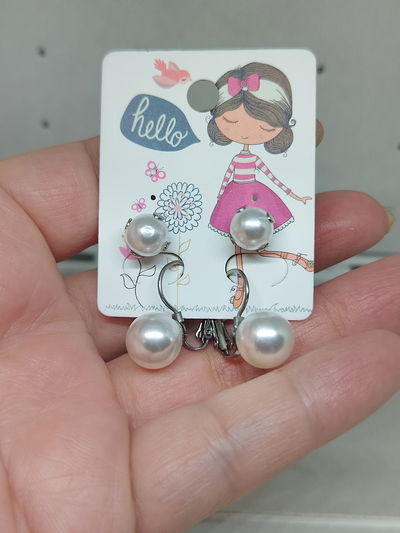 Dúo aros de perlas AQ