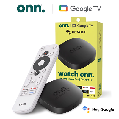 onn Android TV 4K UHD Streaming Device control de voz