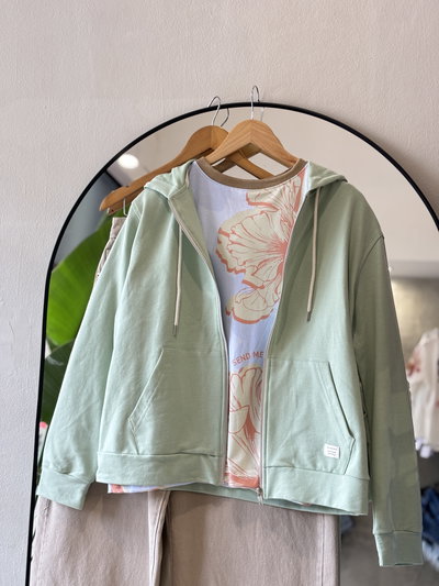 Campera rústica (Verde Pastel)