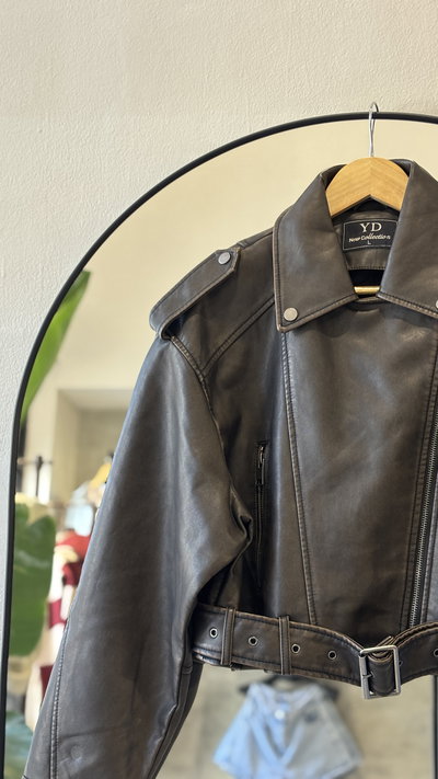 Chaqueta ecocuero ZARA ( Choco vintage)