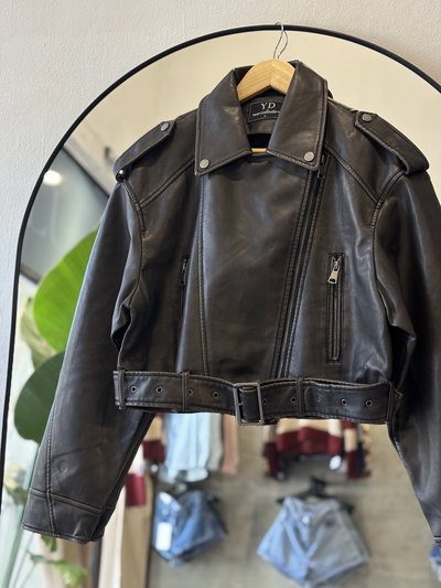 Chaqueta ecocuero ZARA ( Choco vintage)