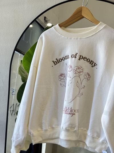 Buzo Bloom Peony (Crema)