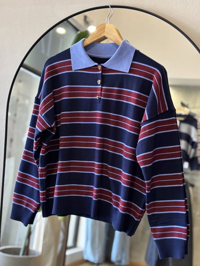 Sweater Polo Maia (Bordó)