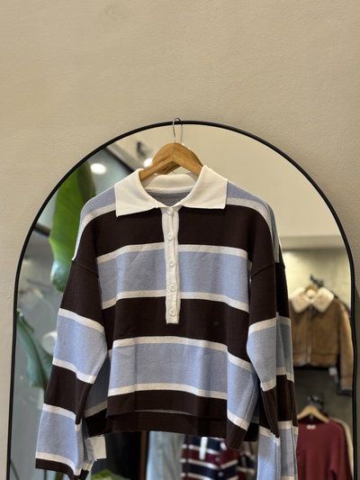 Sweater Nebraska (Celeste & Choco)