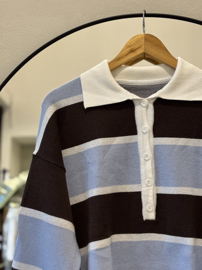 Sweater Nebraska (Celeste & Choco)