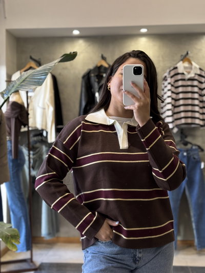 Sweater Arya (Bordó & Choco)