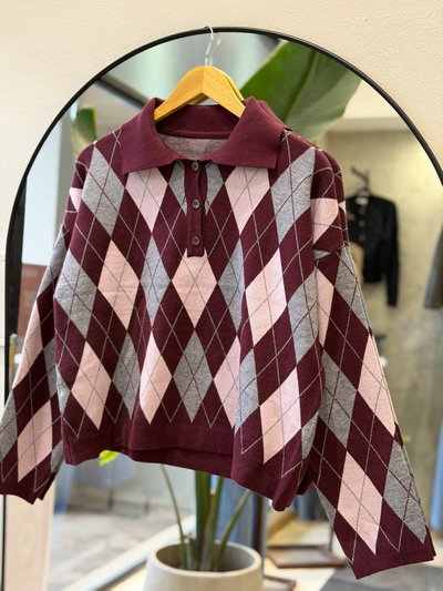 Sweater Chomba LEAH (Bordó)