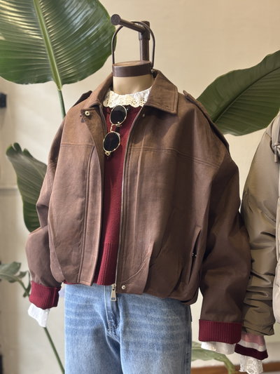 Campera Bomber Gamuza ASLY 