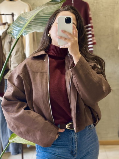 Campera Bomber Gamuza ASLY 