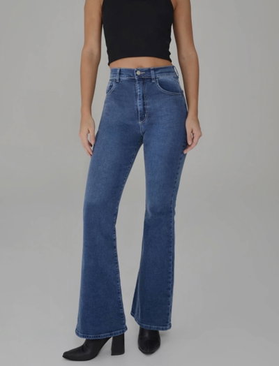 Jeans Oxford Elastizado Azul (T.alto)
