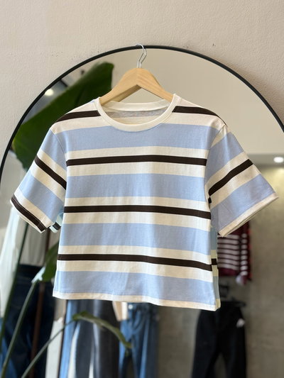 Remera Rayas Anchas Oversize 