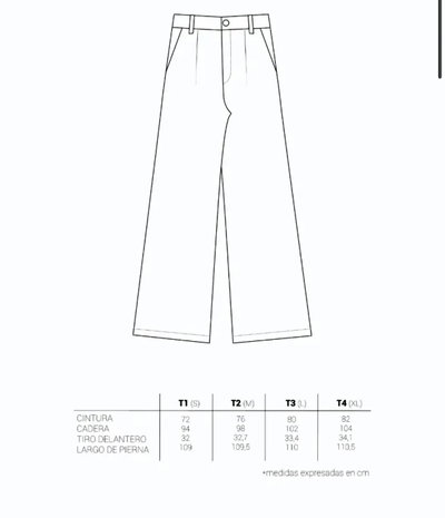 Pantalón Sastrero LOISE (Wide leg)
