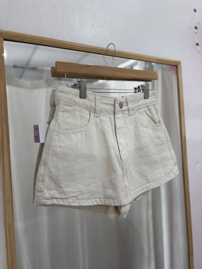 Short pollera mora blanca
