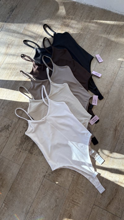 Body microfibra bretel fino