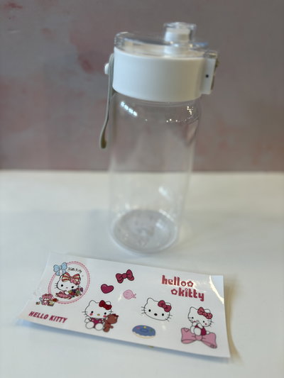Botella Kitty Transparente