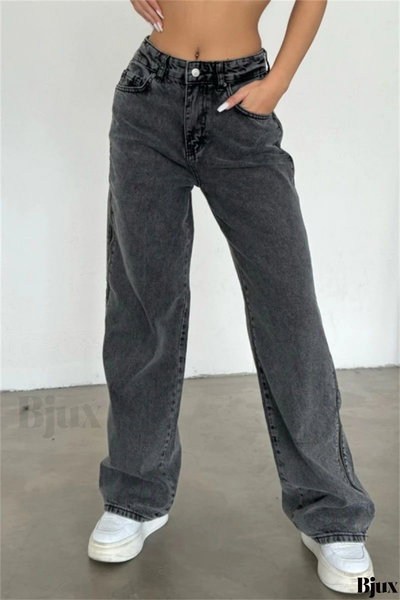 Wide leg gris oscuro 