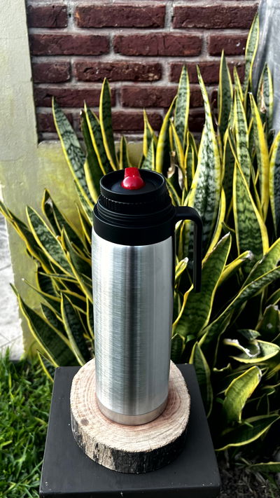 TERMO DE ACERO INOXIDABLE MEDIA MANIJA