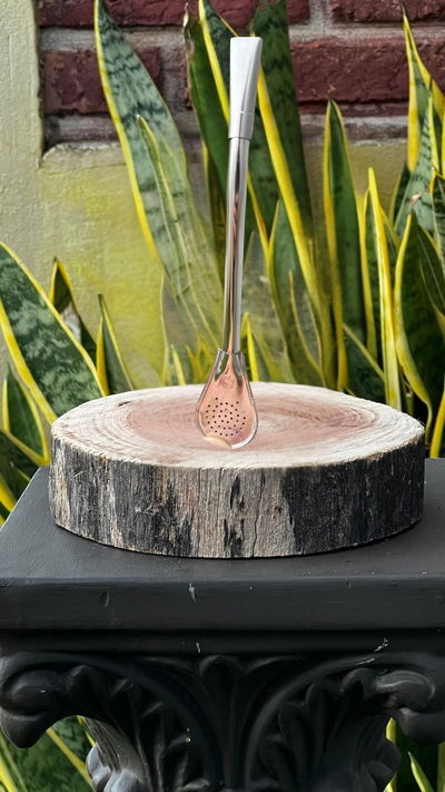 BOMBILLA DE ACERO INOXIDABLE PICO DE REY