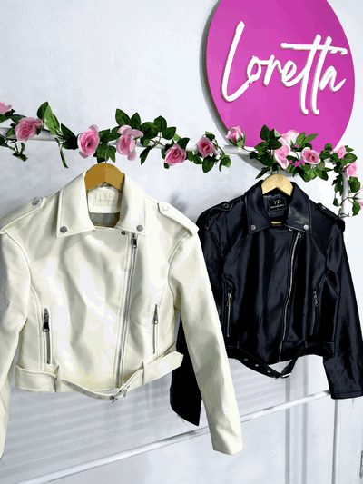 Campera Oversize Blanco y Negro