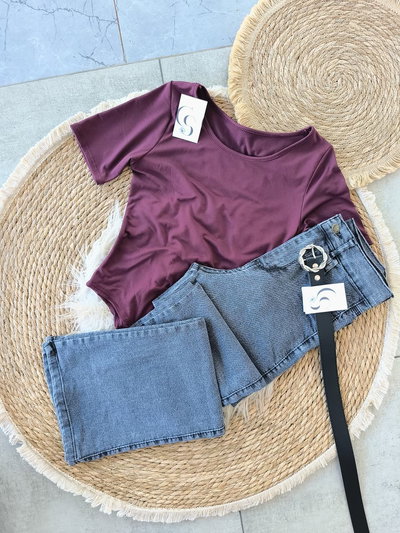 Wide leg elástizado