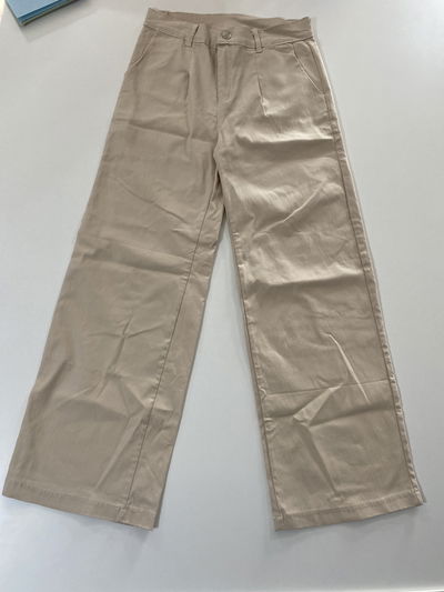Pantalon bengalina beige palazo talle 44