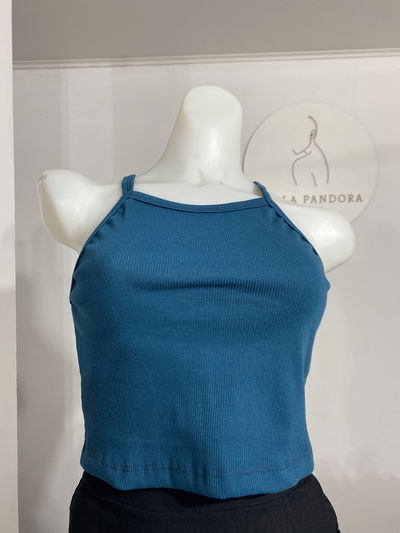Musculosa verde petróleo 