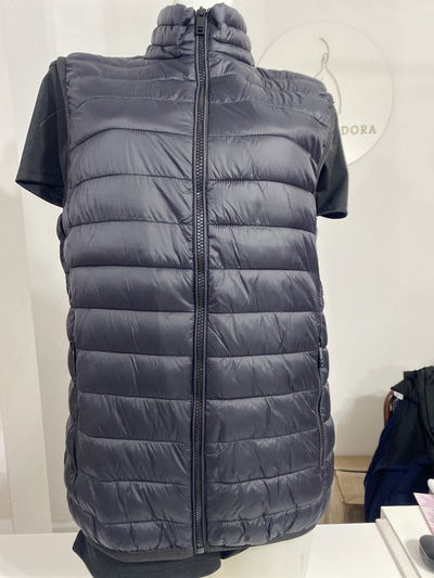 Chaleco plumas talle M