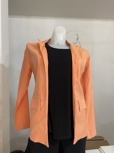 Blazer bengalina coral talle 1 