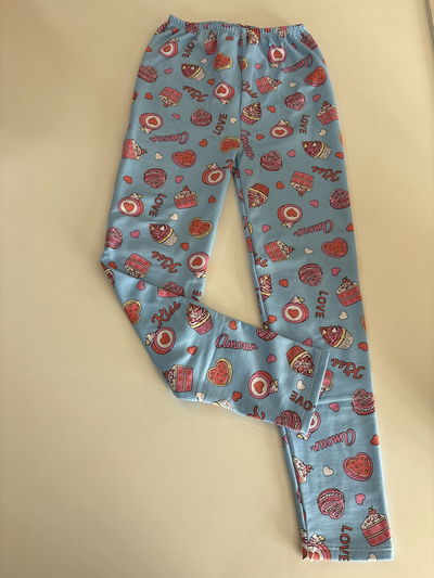 Calza lycra frizada niña talle 16