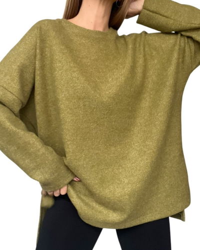 Sweatter lanilla Angola verde 