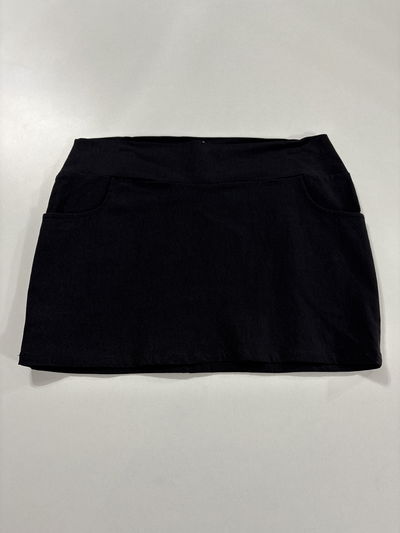 Pollera tiro bajo bengalina negra 
