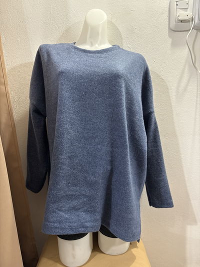 Sweatter lanilla Angola azul 